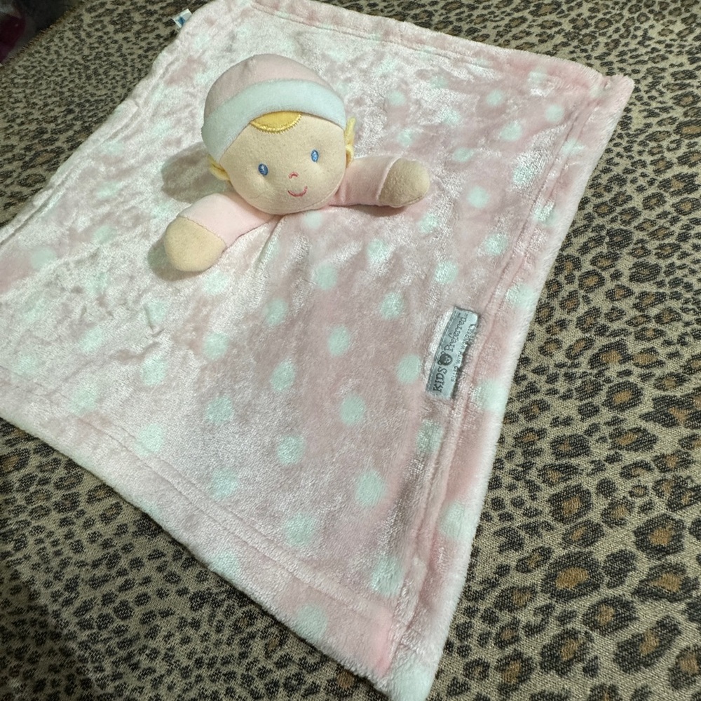 Kids Preferred Pink Polka Dot Blanket NWOT